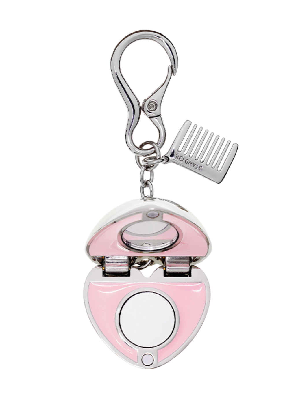 Stand Oil｜mirror heart keyring